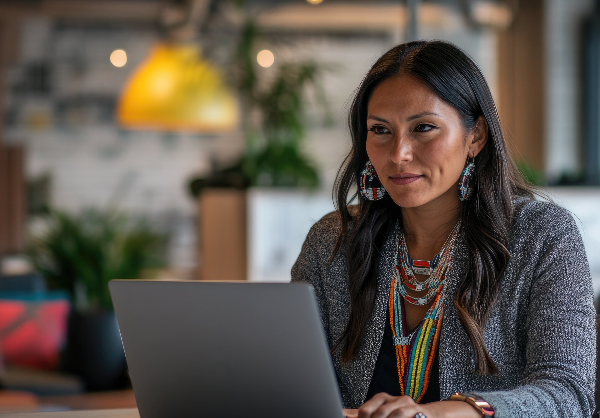Native American woman seeks career opportunities. Indian Country Talent. First Nations. Tribal talent.
