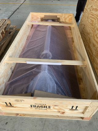 Industrial equipment crating and packaging services